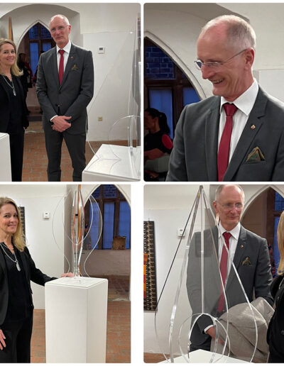 Im Gespräch mit dem Bürgermeister Andreas Dittmann Alexandra-Fischer-Herl-Ausstellung Zerbst