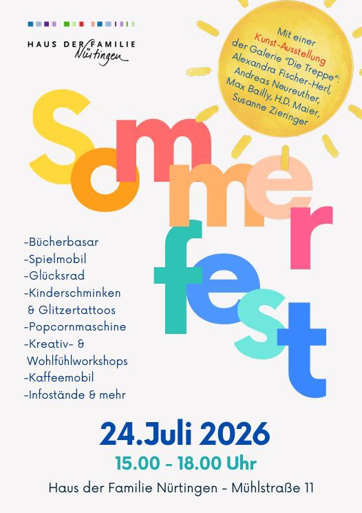 Sommerfest Haus der Familie Kunstausstellung